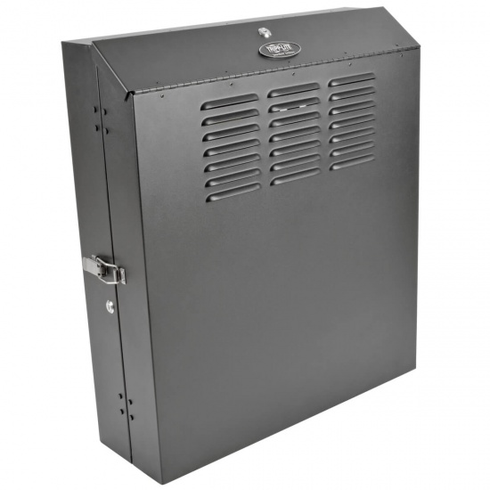 Tripp Lite 19-Inch 4U Wall Mountable Low Profile Secure Rack Enclosure Cabinet - Black Image
