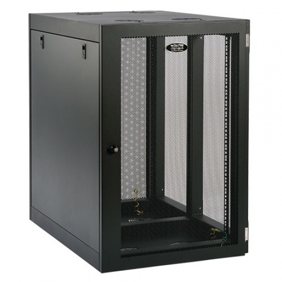 Tripp Lite 19-Inch 18U Side Mount Wall Mountable Rack Enclosure Server Cabinet - Black Image