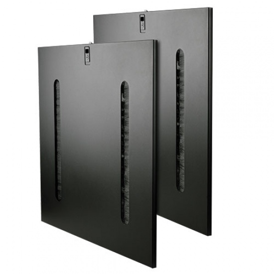 Tripp Lite 42U Rack Enclosure Cabinet Side Panel Cable Pass Through Slots - Pack of 2 Image