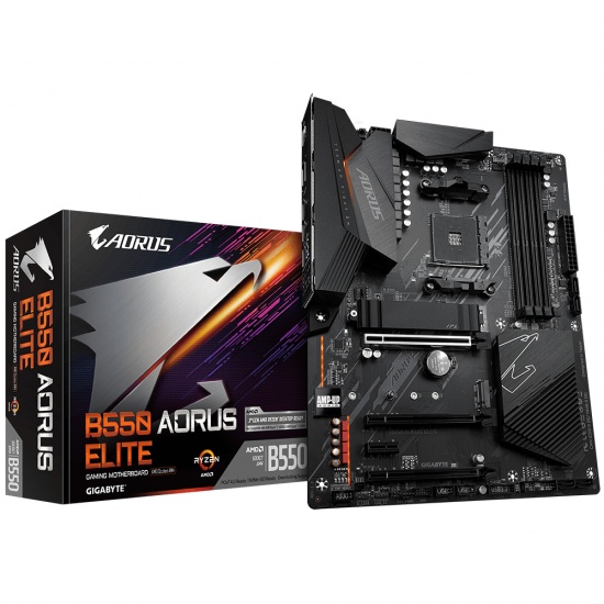 Gigabyte AMD B550 AORUS ELITE Socket AM4 ATX DDR4 Motherboard Image