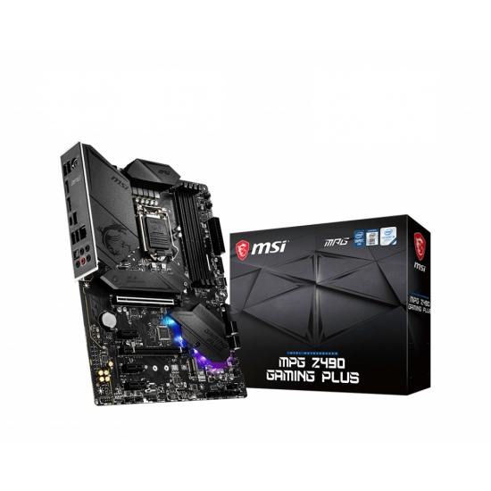 MSI MPG Gaming Plus Intel Z490 LGA 1200 ATX DDR4-SDRAM Motherboard Image