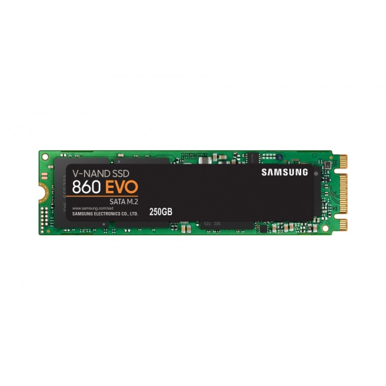 250GB Samsung 860 EVO M.2 Serial ATA III V-NAND MLC Internal Solid State Drive Image