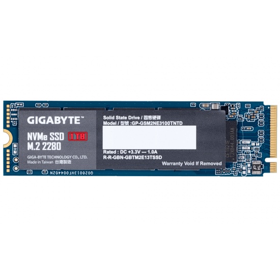 1TB Gigabyte M.2 PCI Express 3.0 NVMe Internal Solid State Drive Image