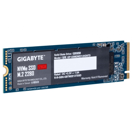 128GB Gigabyte M.2 PCI Express 3.0 NVMe Internal Solid State Drive Image