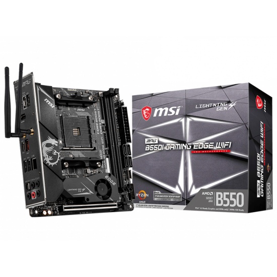 MSI MPG Gaming Edge AMD B550 AM4 Mini ITX DDR4-SDRAM Motherboard Image