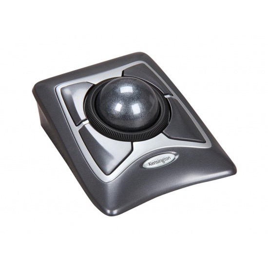 Kensington Expert Trackball USB Ambidextrous Optical Mouse - Black, Silver Image