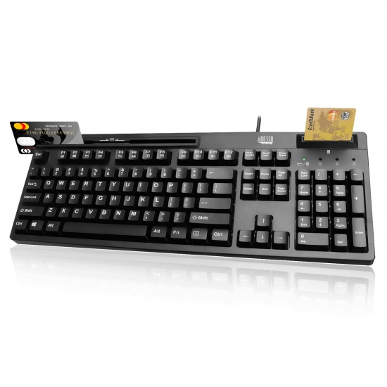 Adesso EasyTouch 630RB USB QWERTY Keyboard - US English - Black Image