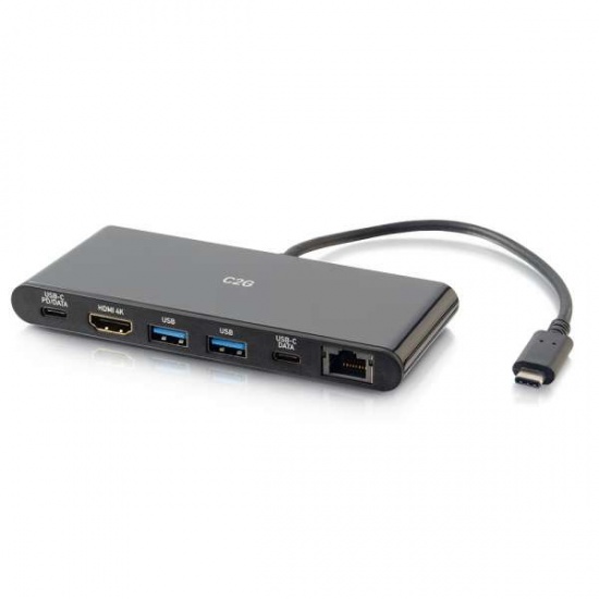 C2G Wired 5-Port USB3.2 Gen 1 Type C Hub - Black Image