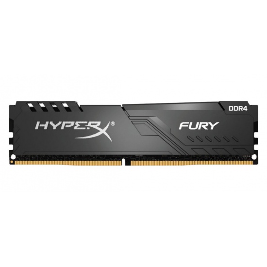 16GB Kingston HyperX Fury PC4-27700 3466MHz CL17 1.35V Unbuffered Non-ECC DDR4 Memory Module (1 x 16GB) - Black Image