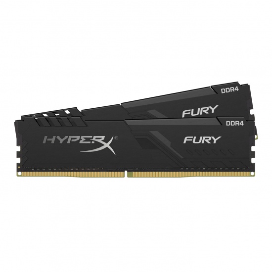16GB Kingston HyperX Fury PC4-29800 3733MHz CL19 1.35V DDR4 Dual Memory Kit (2 x 8GB) - Black Image
