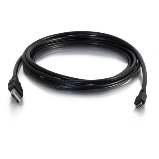 C2G 1FT USB Type-A Male to Micro USB Type-B Male Cable - Black Image