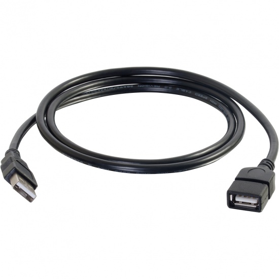 C2G 3.3FT USB Type-A Male to USB Type-A Female Extension Cable - Black Image