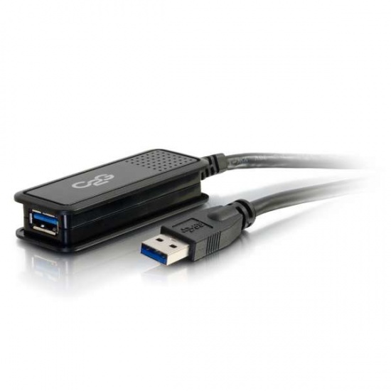 C2G 16.4FT USB Type-A Male to USB Type-A Female Active Extension Cable - Black Image