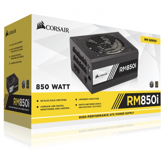 Corsair RM850i 850 Watt 20+4 Pin ATX Power Supply - Black