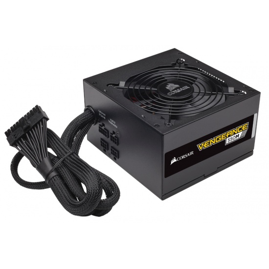 Corsair Vengeance 550 Watt 24 Pin ATX Power Supply - Black Image