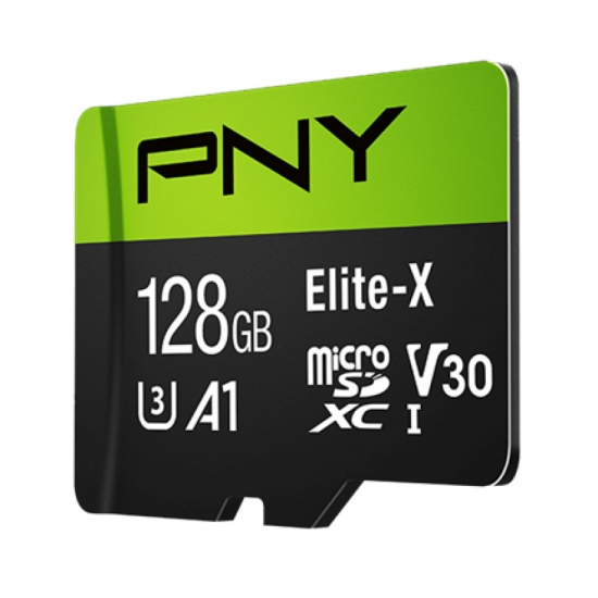 128GB PNY Elite X Micro SDXC Class 10 Memory Card Image