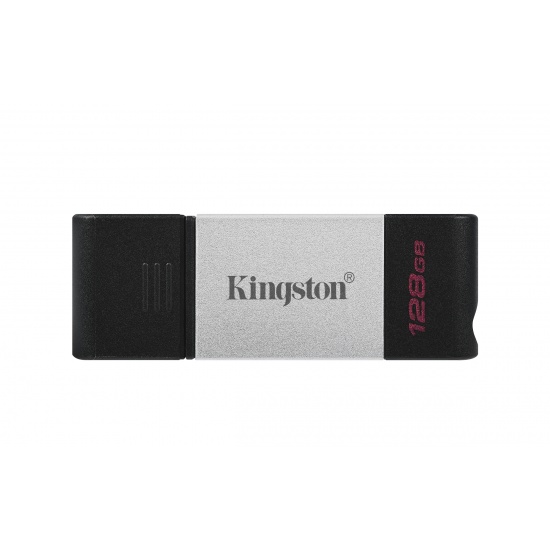 128GB Kingston Technology Data Traveler USB Flash Drive - Black, Silver Image