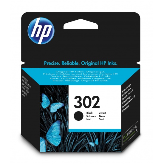 HP 302 Standard Yield Ink Cartridge - Black Image