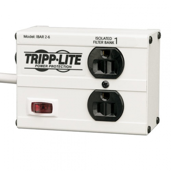 Tripp Lite 6FT Isobar Metal 2 Outlet Surge Protector Image