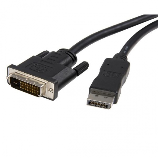 StarTech 10FT DisplayPort Male To DVI Male Video Adapter Converter Cable - Black Image