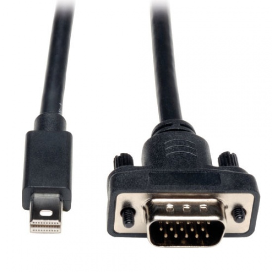 Tripp Lite 6FT Mini DisplayPort Male to VGA Male Adapter Converter Cable - Black Image