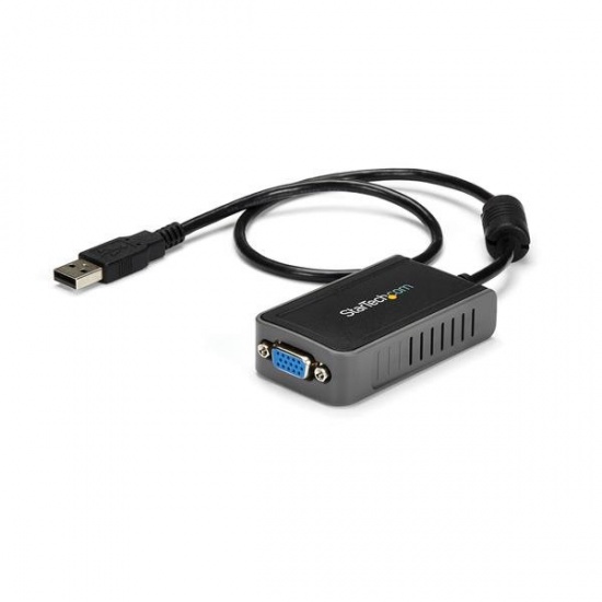 StarTech 3IN USB Male to VGA Female Adapter - Gray Image