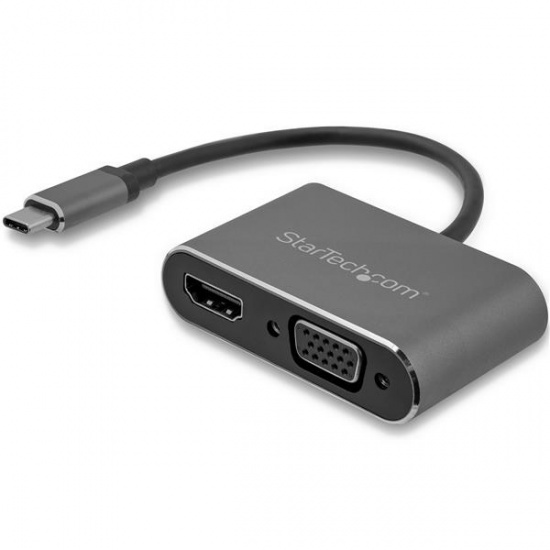 StarTech USB-C To VGA & HDMI External Video Adapter - Space Grey Image