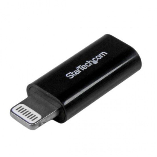 StarTech Micro USB Type-B Female to Apple Lightning Male Adapter - Black Image