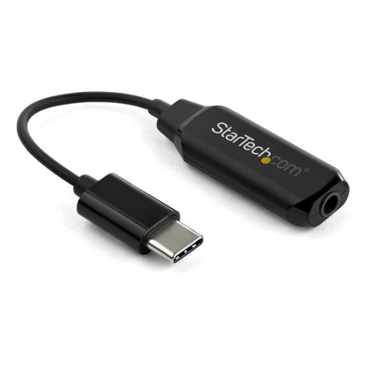 StarTech USB Type-C Male To Stereo Mini Jack Female Audio Adapter - Black Image