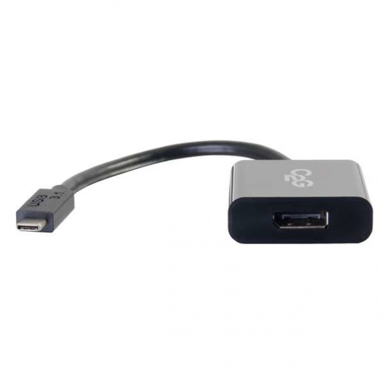 C2G USB Type-C to DisplayPort External Video Adapter - Black Image