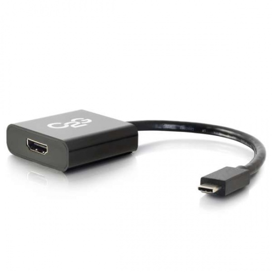 C2G USB Type-C Male To HDMI Female External Video Adapter - Black Image