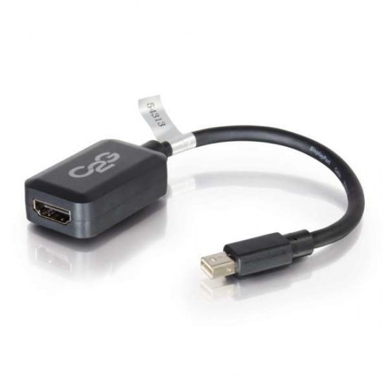 C2G 8IN Mini DisplayPort Male to HDMI Female Adapter Cable - Black Image