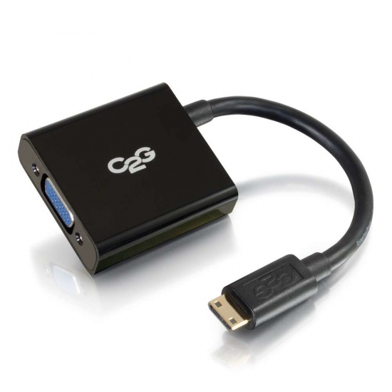 C2G HDMI Male To VGA Female Adapter - Black Image