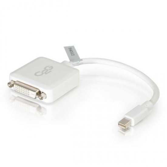 C2G 8IN Mini DisplayPort Male to DVI Female Adapter - White Image