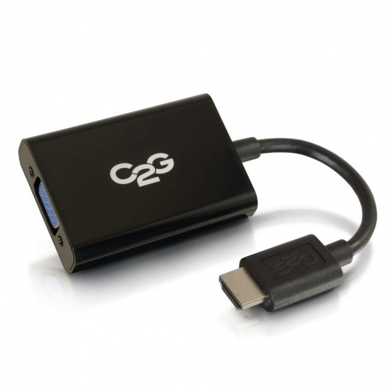 C2G HDMI to VGA Audio Converter - Black Image