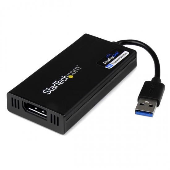 StarTech USB Type A Male to DisplayPort Female Adapter - Black Image