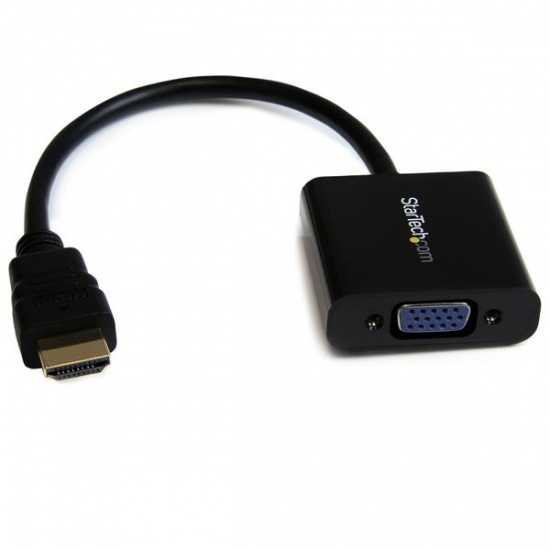StarTech 9.6IN HDMI Male To HD-15 VGA Female Adapter Converter - Black Image