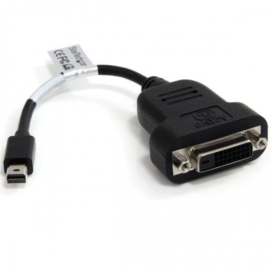 StarTech 7.9IN Mini DisplayPort Male To DVI-D Female Adapter - Black Image