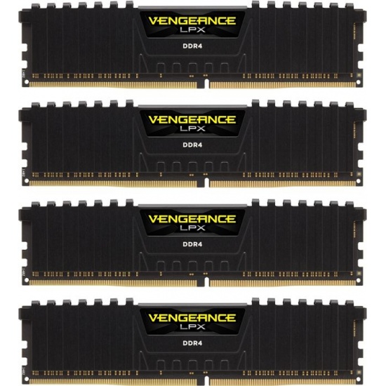 64GB Corsair Vengeance LPX DDR4 3200MHz Quad Memory Kit (4 x 16GB) Image