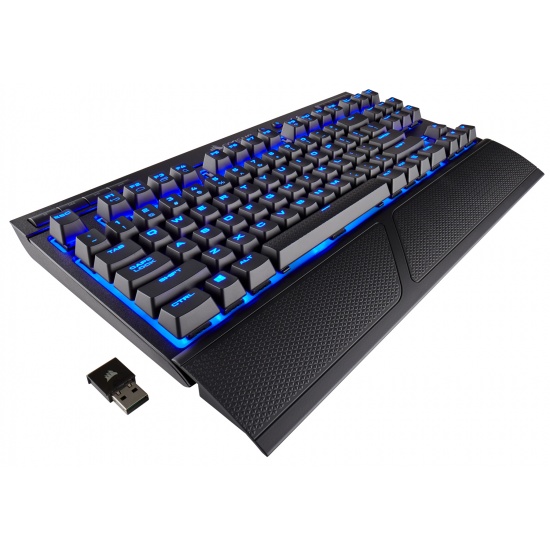 Corsair KB K63 Blue LED Cherry MX Red Mechanical Keyboard Image