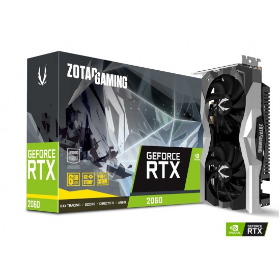 Zotac NVIDIA GeForce RTX 2060 6GB GDDR6 Graphics Card Image