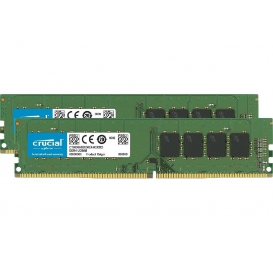 64GB Crucial 2666MHz PC4-21300 CL19 1.2V DDR4 Dual Memory Kit (2 x 32GB) Image