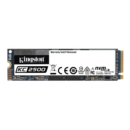 2TB Kingston Technology KC2500 M.2 PCI Express 3.0 3D TLC NVMe Internal Solid State Drive Image
