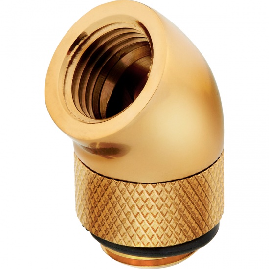 Corsair Hydro X Series 45° Adapter Hardware Cooling Accessory Fitting - Gold Image