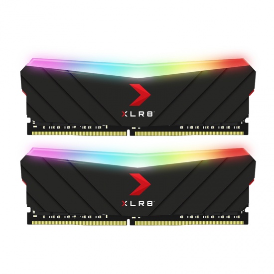 32GB PNY XLR8 EPIC-X RGB 3600MHz Gaming DDR4 Dual Memory Kit (2x16GB) Image