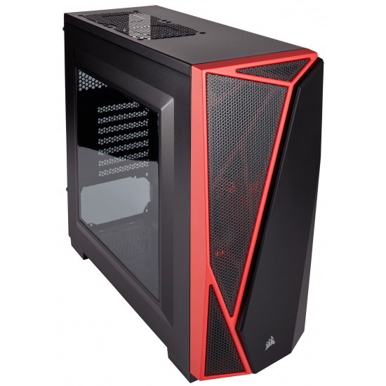 Corsair Carbide Spec-04 Midi Tower Computer Case - Black, Red Image Corsair Carbide Spec-04 Midi Tower Computer Case - Black, Red Image