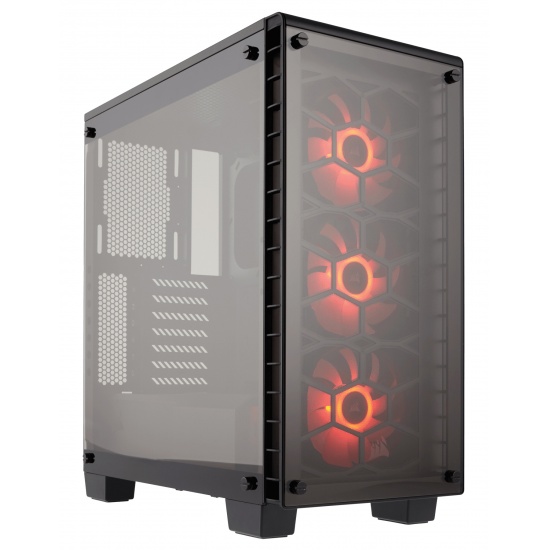 Corsair Crystal 460X RGB Midi Tower Computer Case - Black Image Corsair Crystal 460X RGB Midi Tower Computer Case - Black Image