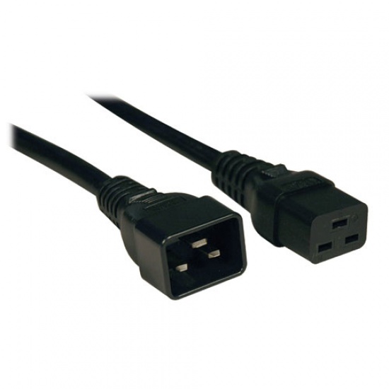 10FT Tripp Lite C19 To C20 Heavy Duty Power Extension Cable - Black Image
