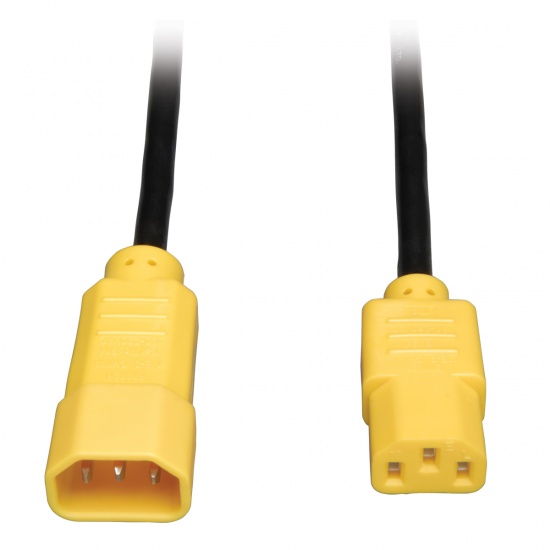 6FT Tripp Lite C14 To C13 Power Extension Cable - Yellow Image