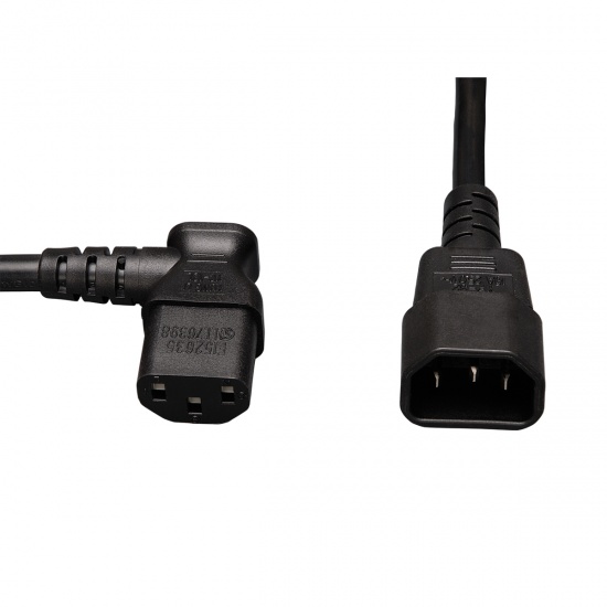 2FT Tripp Lite C14 To C13 Power Extension Cable - Black Image